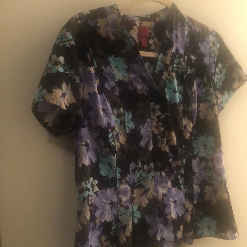 Floral button up shirt